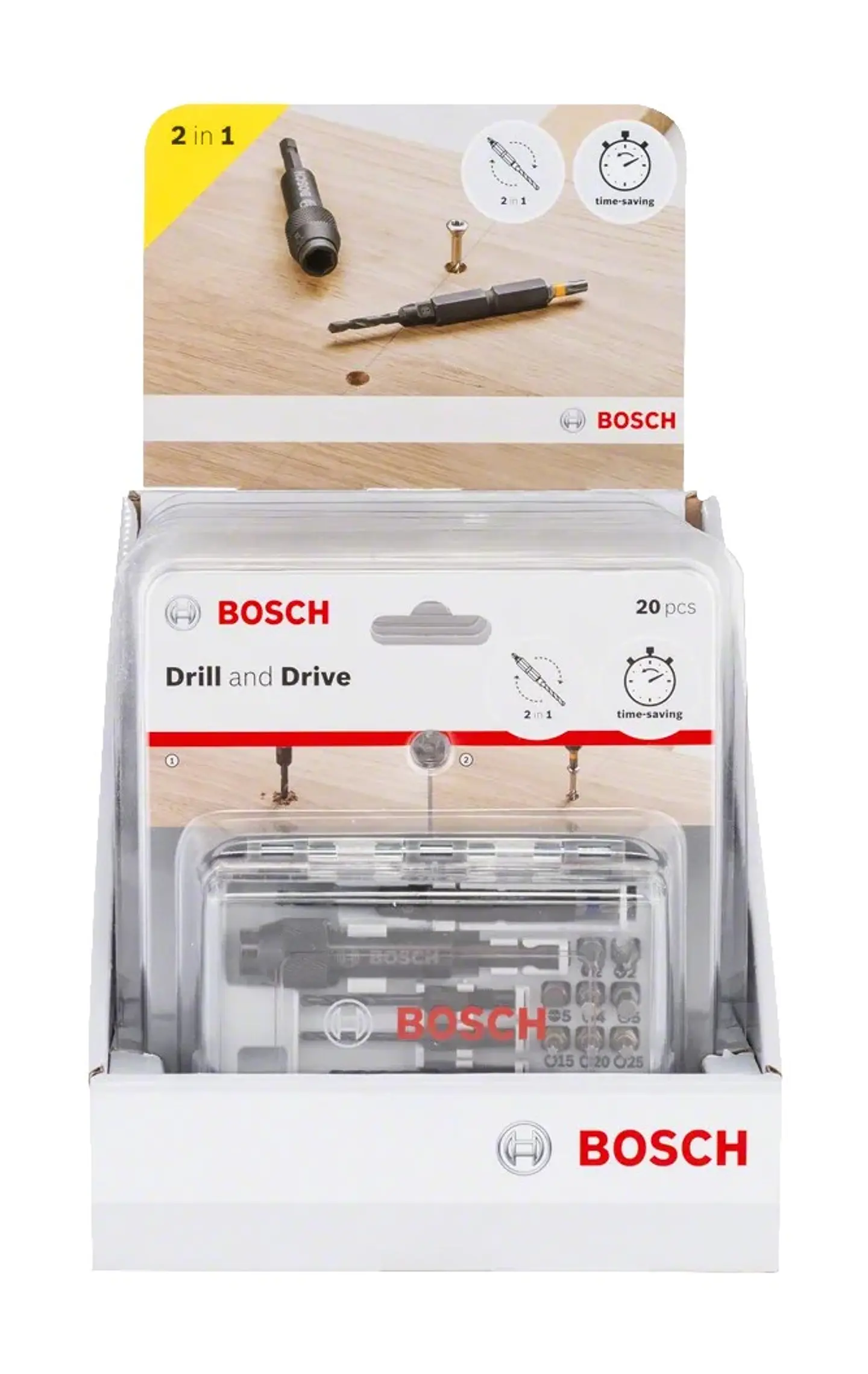 Conjunto de pontas de aparafusadora e brocas para metal em HSS Extra Hard, 20 unidades BOSCH  2