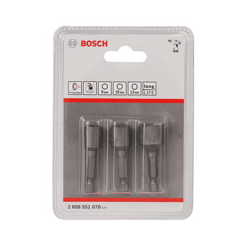 Embalagem de chave de caixa Extra Hard, 3 peças BOSCH  2