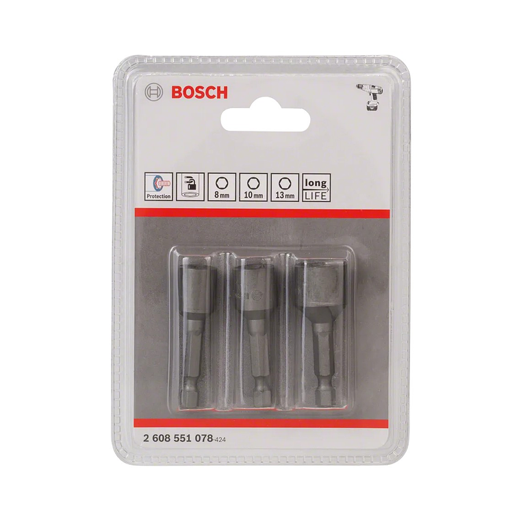 Embalagem de chave de caixa Extra Hard, 3 peças BOSCH  2