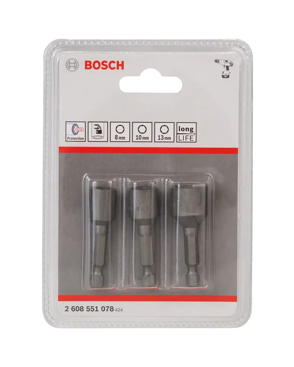 Embalagem de chave de caixa Extra Hard, 3 peças BOSCH  2