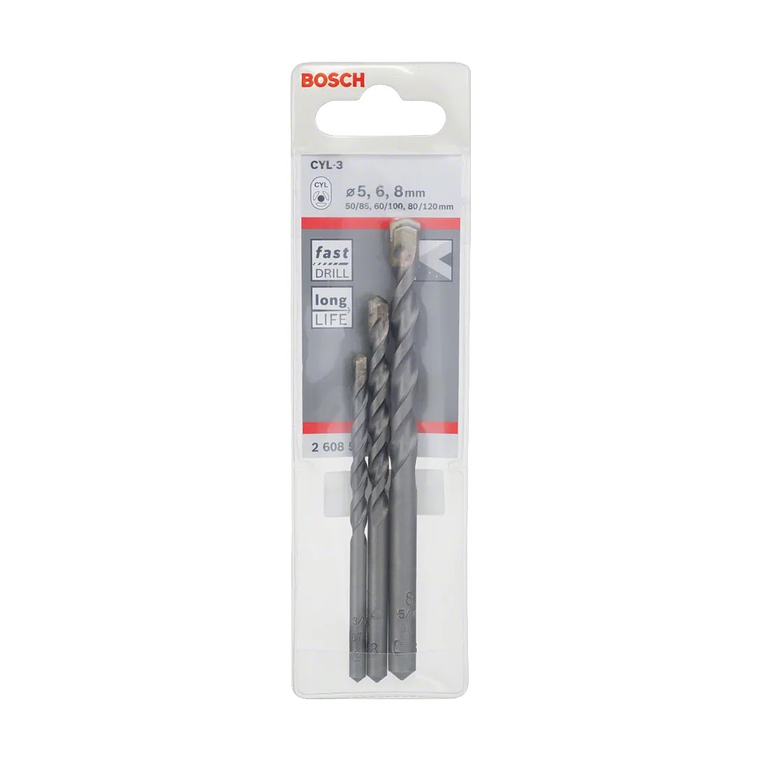 Broca CYL-3 (3 unids) BOSCH 2