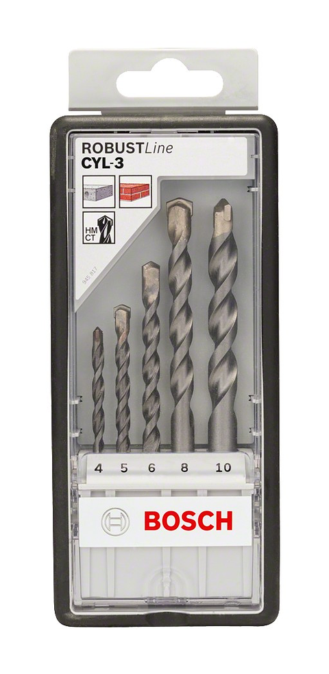 Conjunto de brocas para betão Robust Line (5 unids) BOSCH 