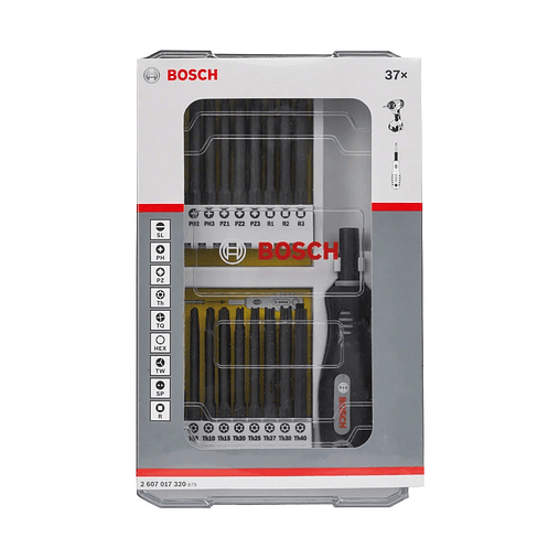 Conjunto de pontas de aparafusadora Extra Hard com cabos, 37 peças BOSCH  2
