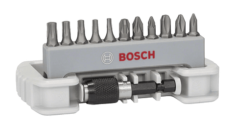 Conjunto Compact de pontas da aparafusadora Extra Hard 11+1 BOSCH 