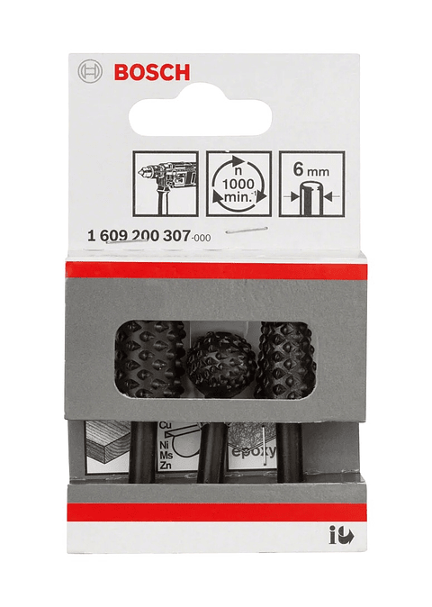 Conjunto de fresas de corte livre, 3 peças BOSCH