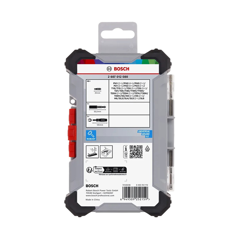 Conjunto de pontas de aparafusar Extra Hard, 50 unid. BOSCH  5