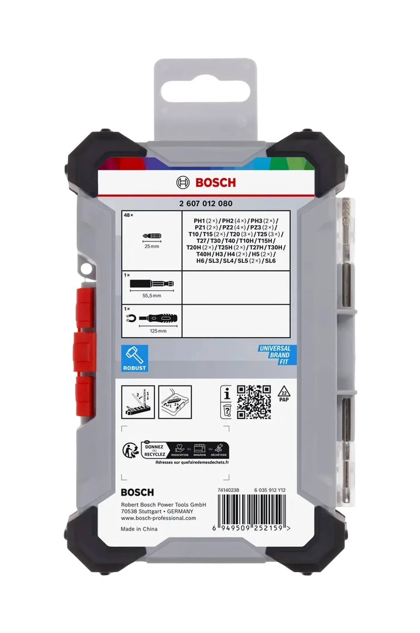 Conjunto de pontas de aparafusar Extra Hard, 50 unid. BOSCH  5