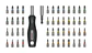 Conjunto de pontas de aparafusar Extra Hard, 50 unid. Expositor BOSCH - Miniatura 2