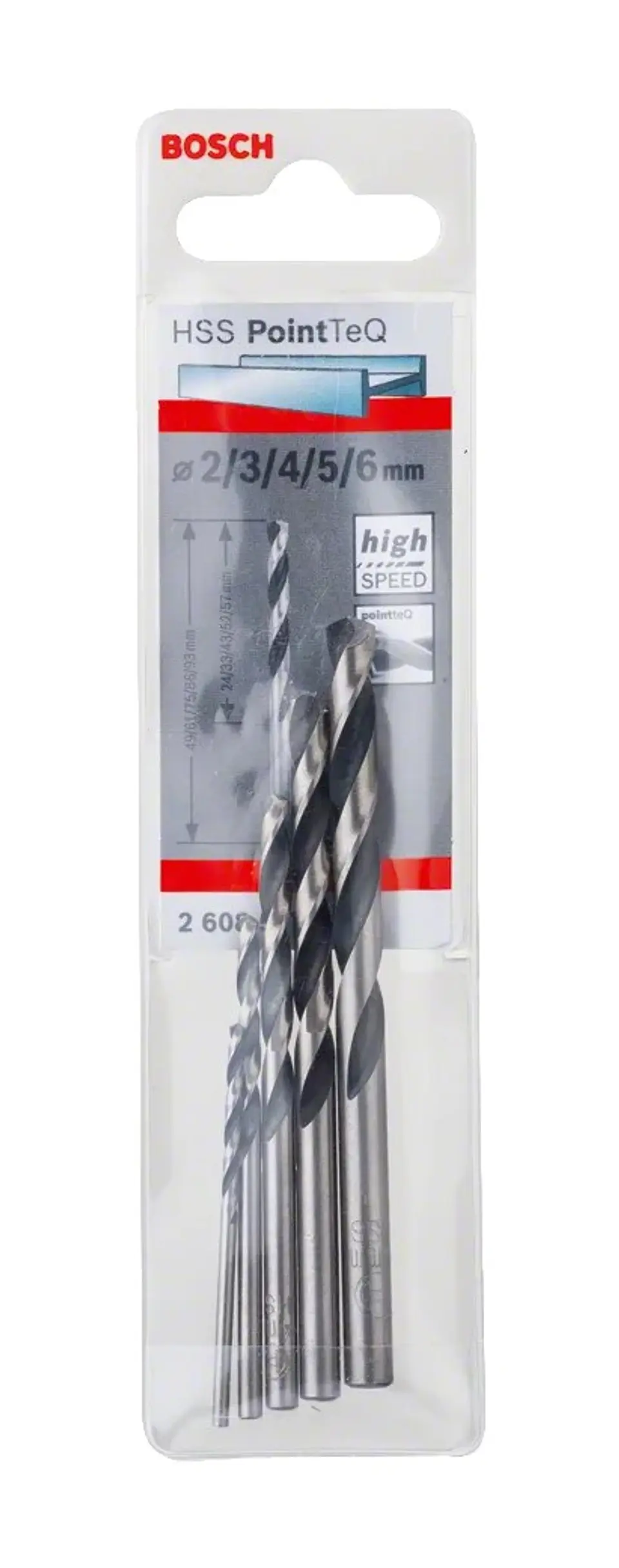 Conjunto de brocas para metal HSS PointTeQ, 5 peças BOSCH  2