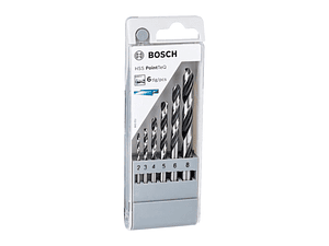 Conjunto de brocas para metal HSS PointTeQ, 6 peças BOSCH