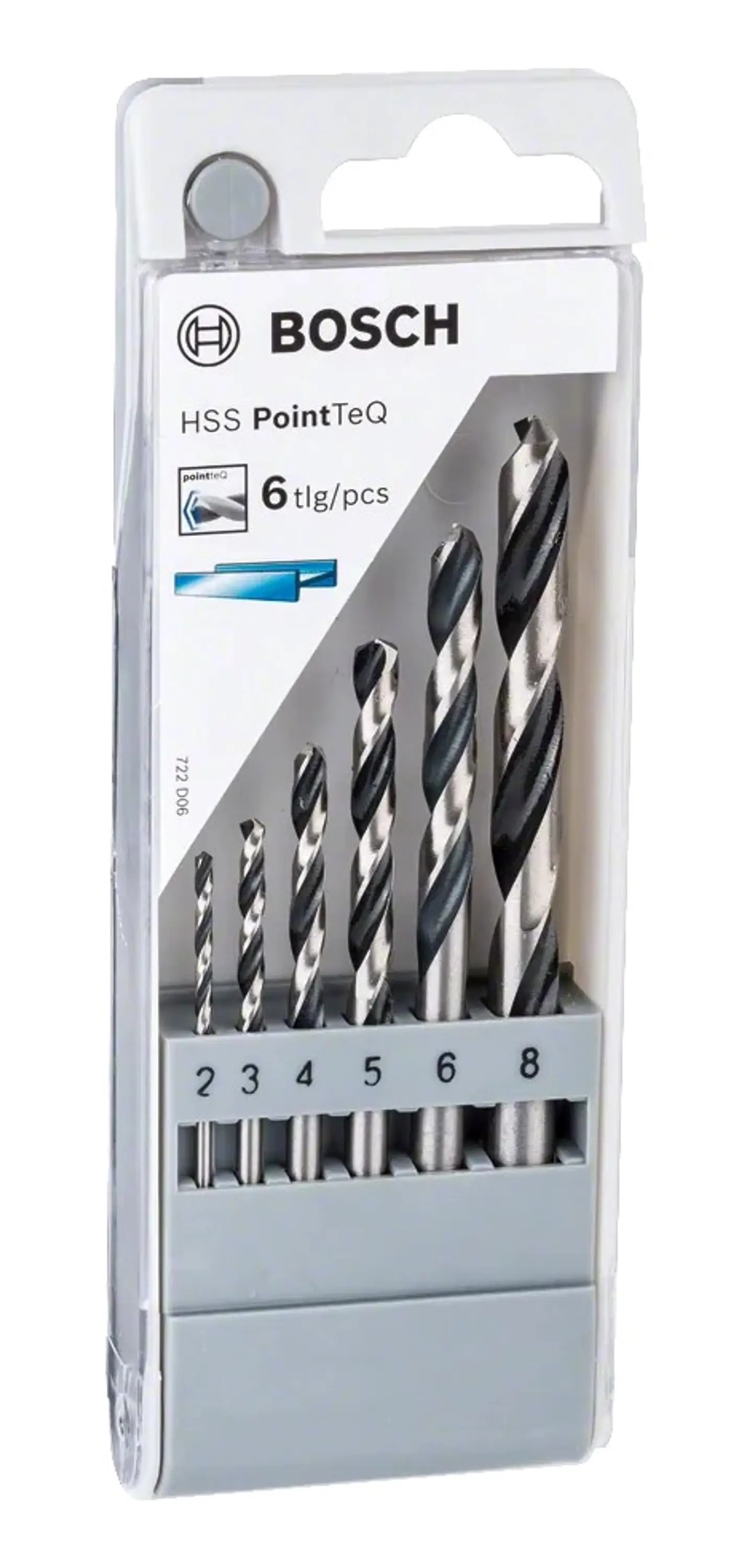 Conjunto de brocas para metal HSS PointTeQ, 6 peças BOSCH 2