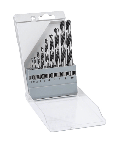 Conjunto de brocas para metal HSS PointTeQ, 10 peças BOSCH
