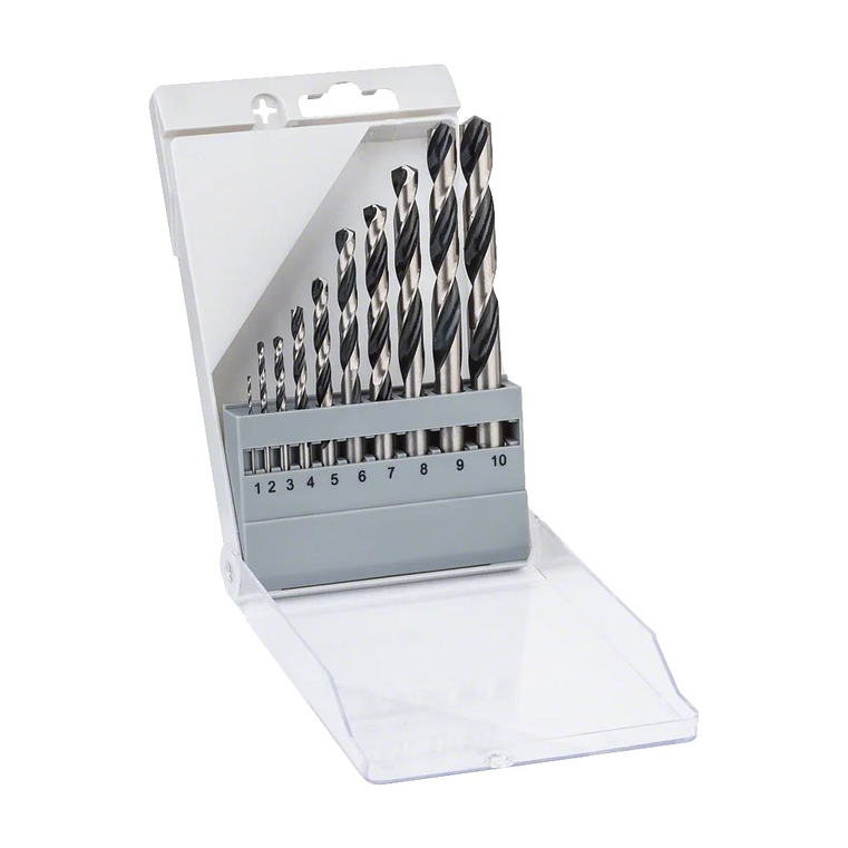 Conjunto de brocas para metal HSS PointTeQ, 10 peças BOSCH 1