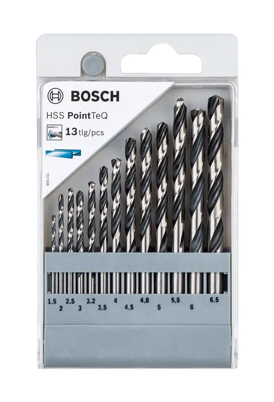 Conjunto de brocas para metal HSS PointTeQ, 13 peças BOSCH  2