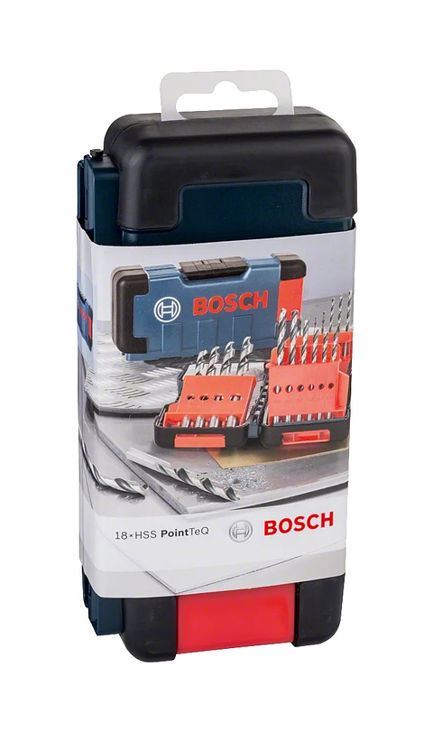 Conjunto de brocas para metal HSS PointTeQ, 18 peças BOSCH