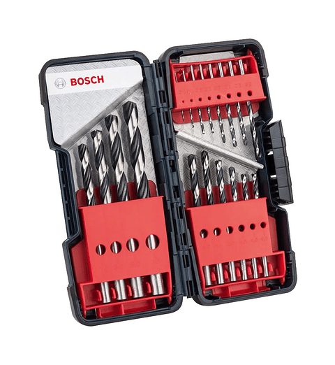 Conjunto de brocas para metal HSS PointTeQ, 18 peças BOSCH