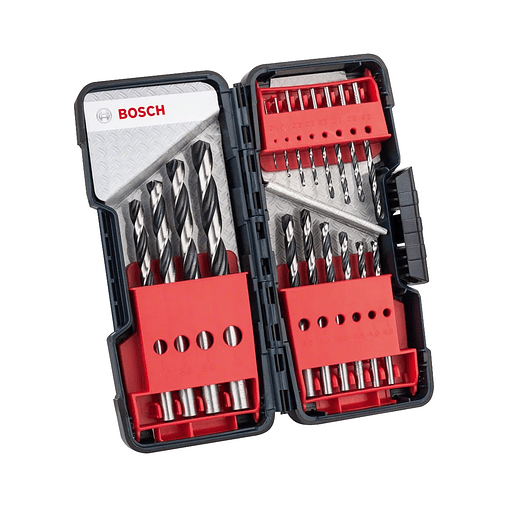 Conjunto de brocas para metal HSS PointTeQ, 18 peças BOSCH 1