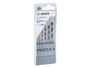Conjunto de brocas para metal HSS PointTeQ com encabadouro hexagonal, 5 unidades BOSCH 
