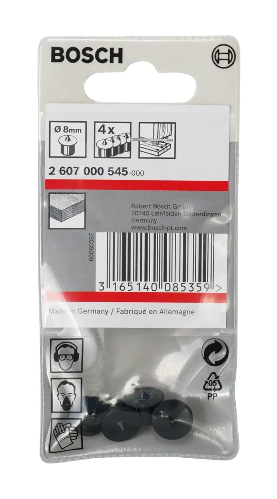 Conjunto de posicionador de bucha, 4 peças BOSCH 2