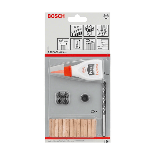 Conjunto de bucha de madeira, 32 peças BOSCH 2