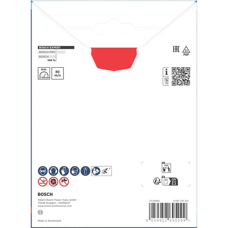 Disco abrasivo de Ø115mm carboneto EXPERT Multi Material BOSCH  3