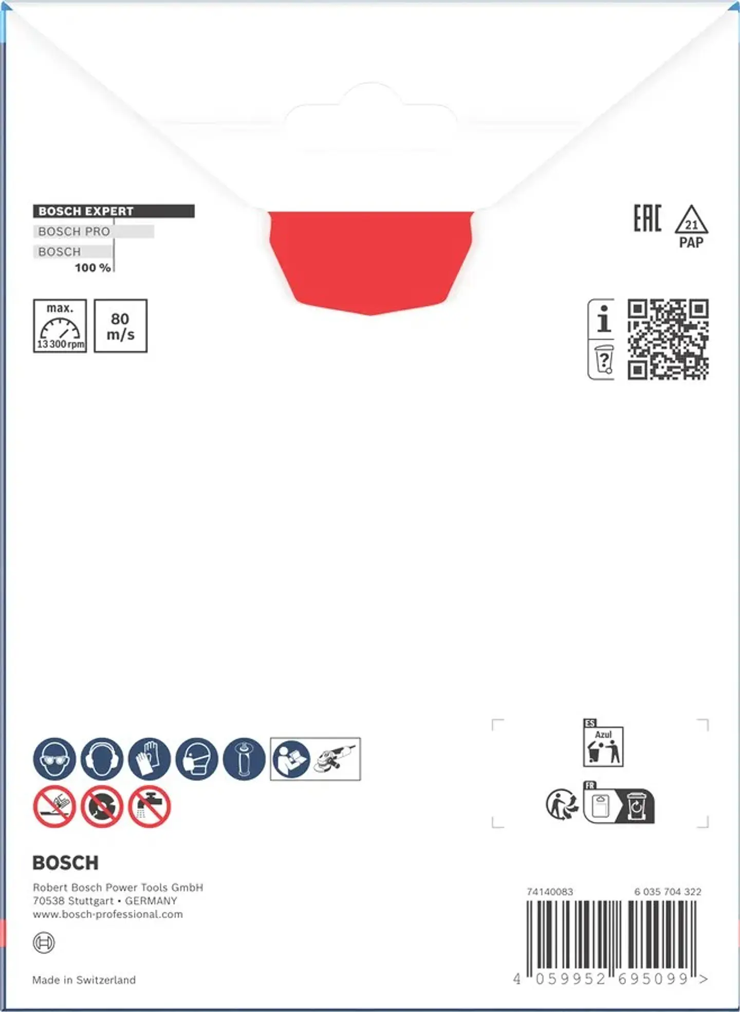 Disco abrasivo de Ø115mm carboneto EXPERT Multi Material BOSCH  3