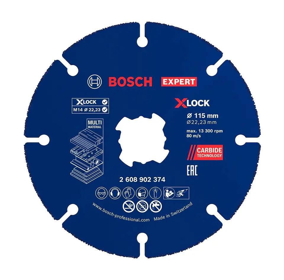 Disco abrasivo de Ø115mm carboneto EXPERT Multi Material BOSCH  1