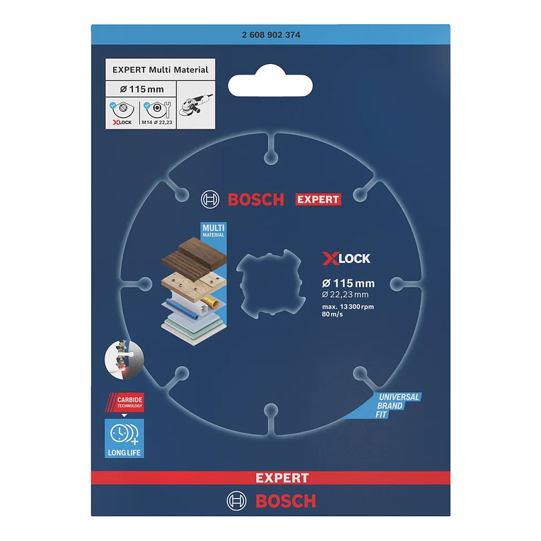 Disco abrasivo de Ø115mm carboneto EXPERT Multi Material BOSCH  4
