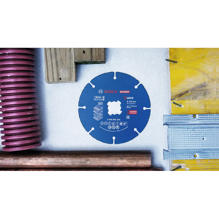 Disco abrasivo de Ø125mm carboneto EXPERT Multi Material BOSCH 16