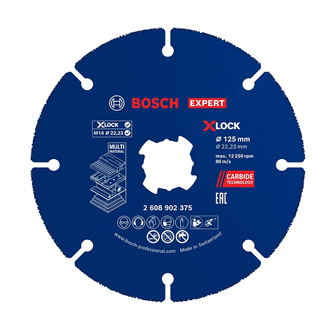 Disco abrasivo de Ø125mm carboneto EXPERT Multi Material BOSCH