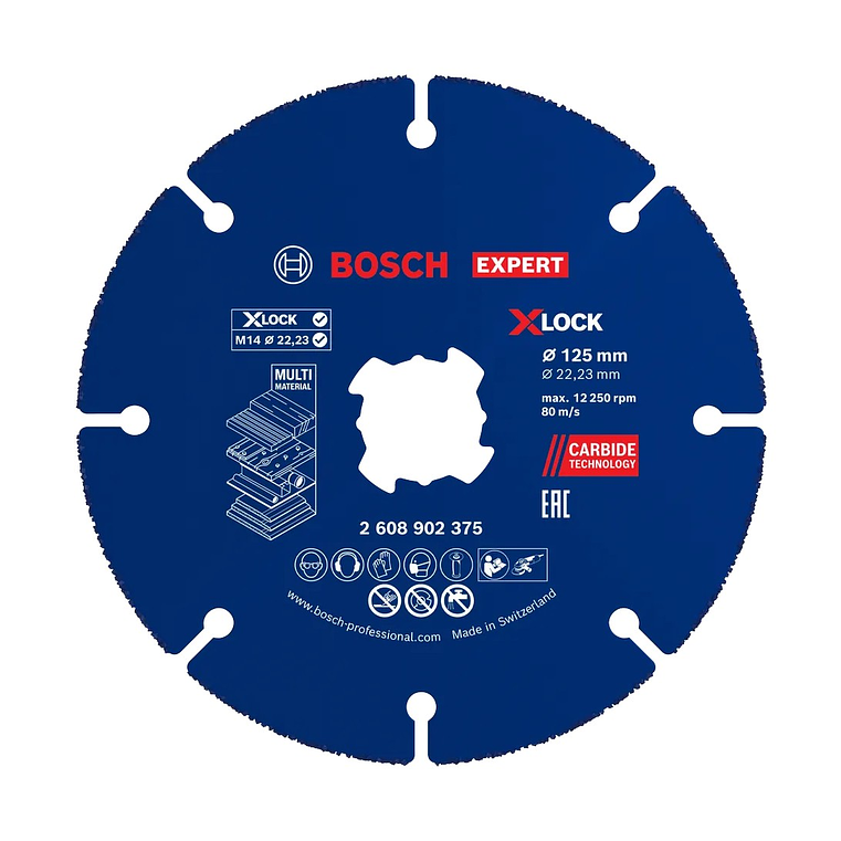 Disco abrasivo de Ø125mm carboneto EXPERT Multi Material BOSCH 1