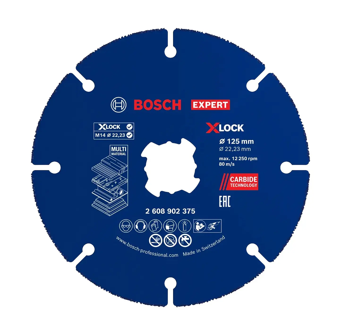 Disco abrasivo de Ø125mm carboneto EXPERT Multi Material BOSCH 1