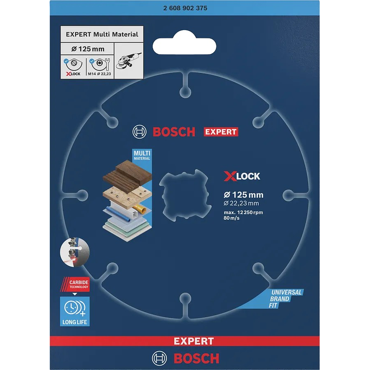 Disco abrasivo de Ø125mm carboneto EXPERT Multi Material BOSCH 3