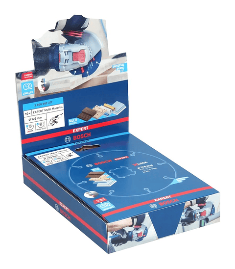 Disco abrasivo de Ø125mm carboneto EXPERT Multi Material (10 unids) BOSCH 