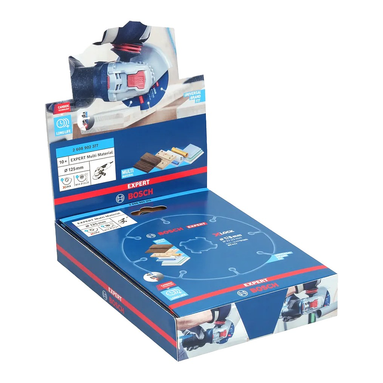 Disco abrasivo de Ø125mm carboneto EXPERT Multi Material (10 unids) BOSCH  2