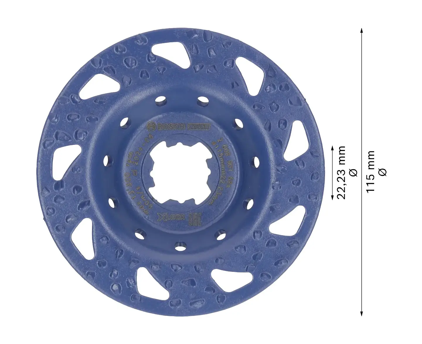 Cabeça de rebarbadora em carboneto Ø115mm EXPERT Multi Material BOSCH  2