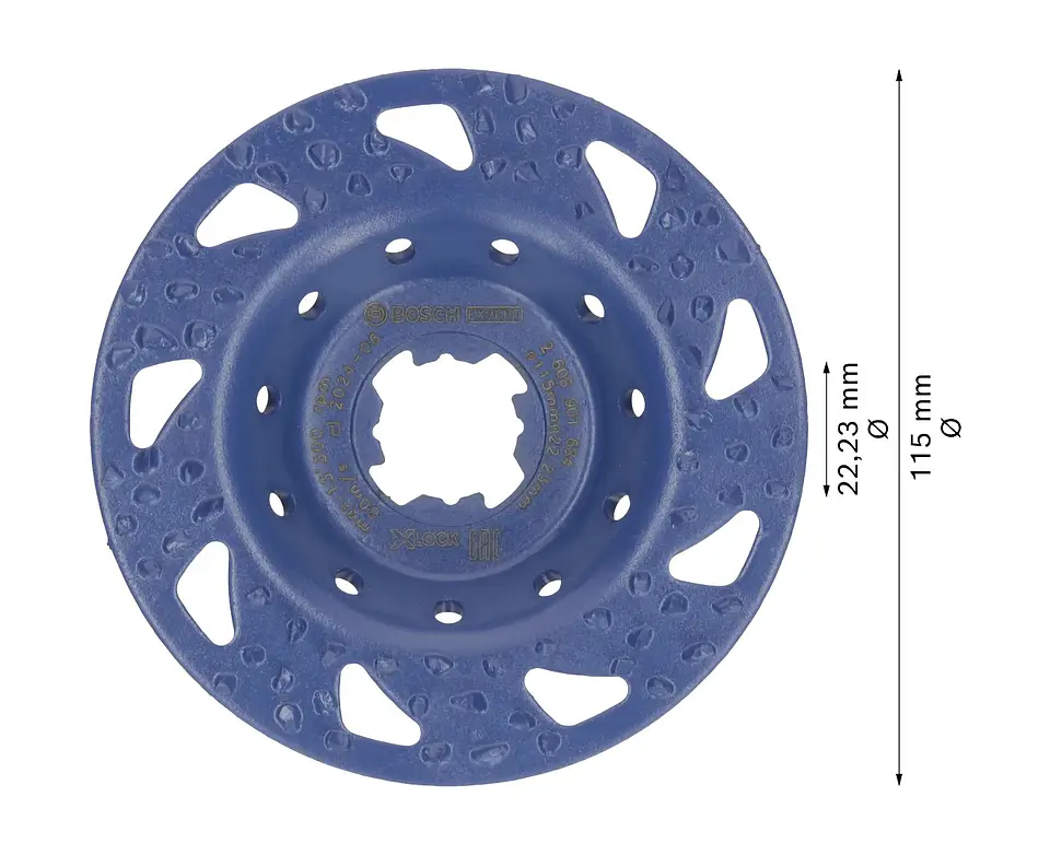 Cabeça de rebarbadora em carboneto Ø115mm EXPERT Multi Material BOSCH  2