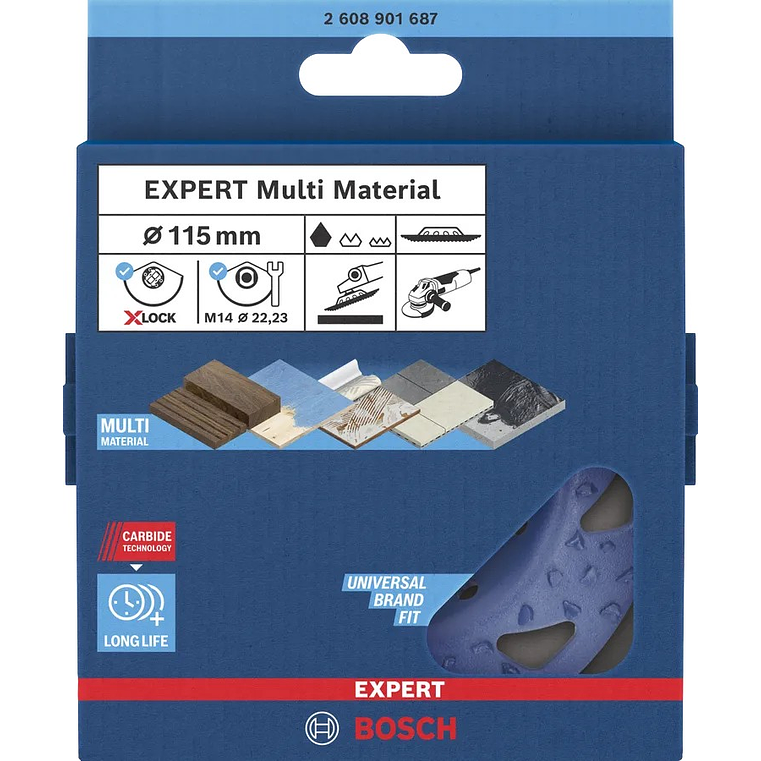 Cabeça de rebarbadora em carboneto Ø115mm EXPERT Multi Material BOSCH 3