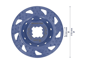 Cabeça de rebarbadora em carboneto Ø115mm EXPERT Multi Material BOSCH