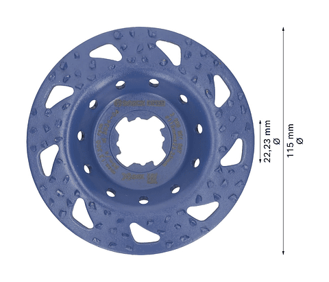 Cabeça de rebarbadora em carboneto Ø115mm EXPERT Multi Material BOSCH