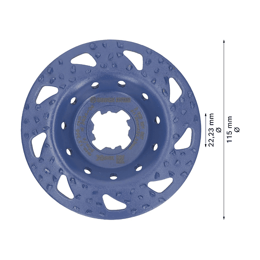 Cabeça de rebarbadora em carboneto Ø115mm EXPERT Multi Material BOSCH 2