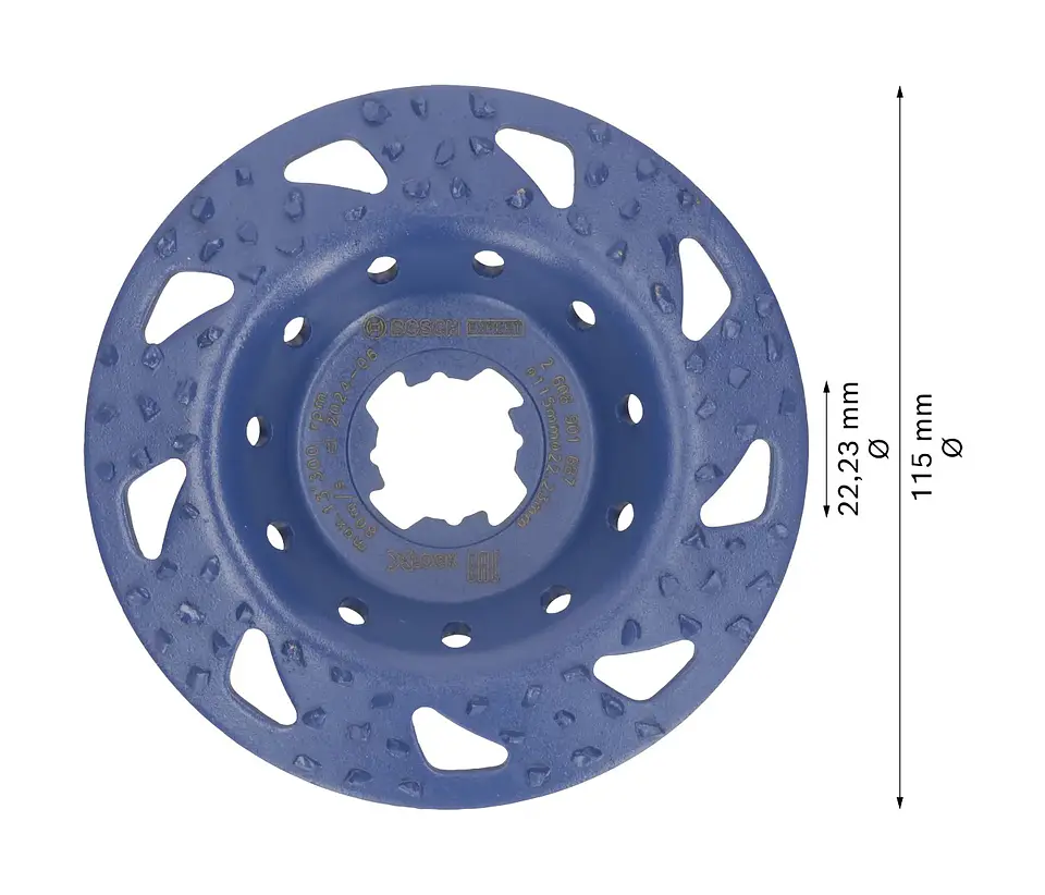 Cabeça de rebarbadora em carboneto Ø115mm EXPERT Multi Material BOSCH 2