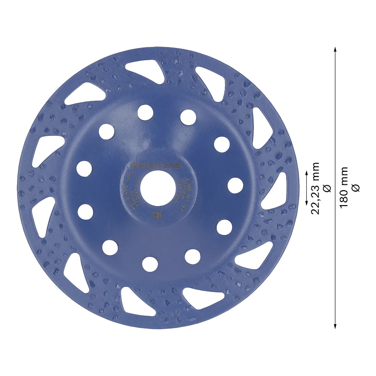Cabeça de rebarbadora Ø180mm em carboneto EXPERT Multi Material BOSCH  2