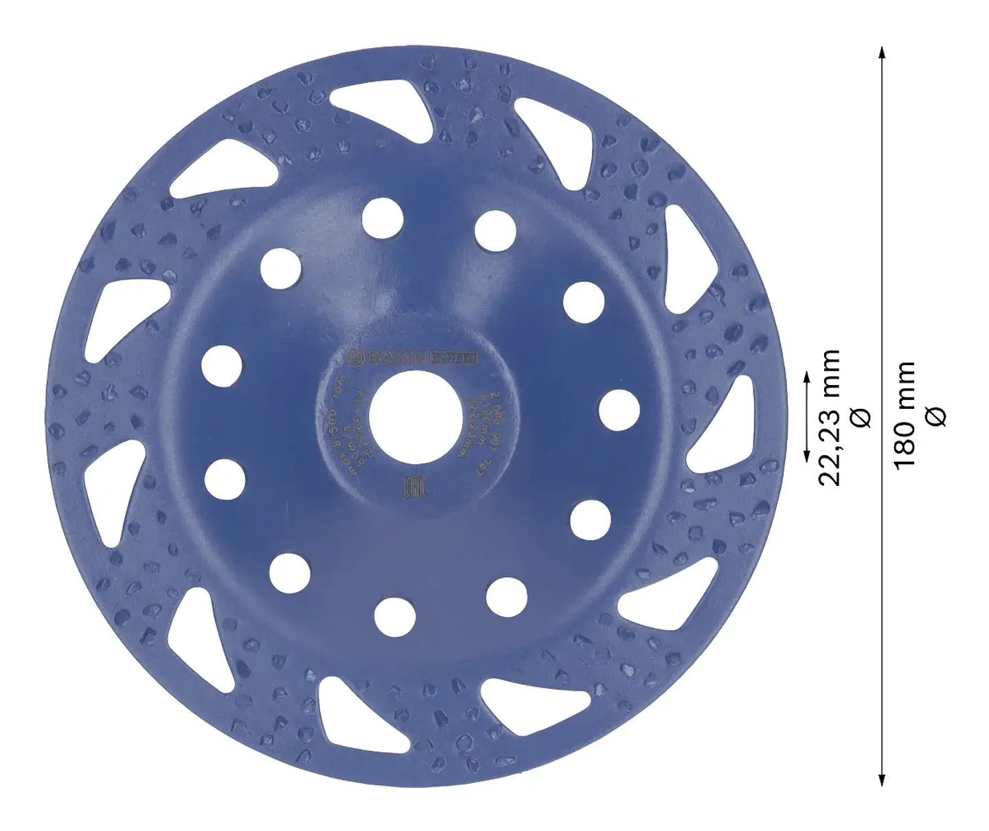 Cabeça de rebarbadora Ø180mm em carboneto EXPERT Multi Material BOSCH  2