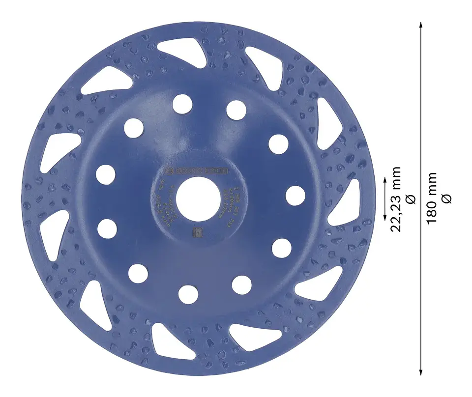 Cabeça de rebarbadora Ø180mm em carboneto EXPERT Multi Material BOSCH  2
