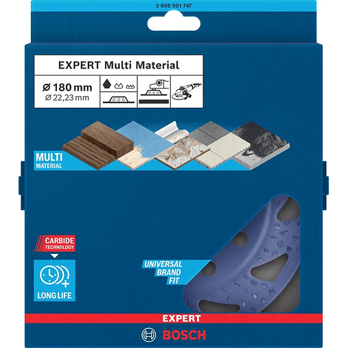 Cabeça de rebarbadora Ø180mm em carboneto EXPERT Multi Material BOSCH  4