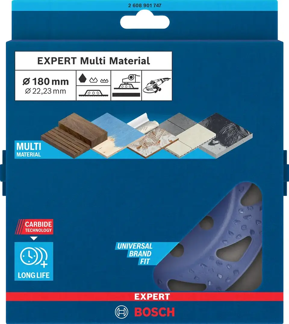 Cabeça de rebarbadora Ø180mm em carboneto EXPERT Multi Material BOSCH  4