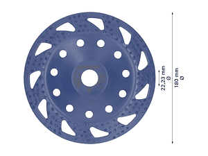 Cabeça de rebarbadora Ø180mm em carboneto EXPERT Multi Material BOSCH
