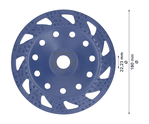 Cabeça de rebarbadora Ø180mm em carboneto EXPERT Multi Material BOSCH