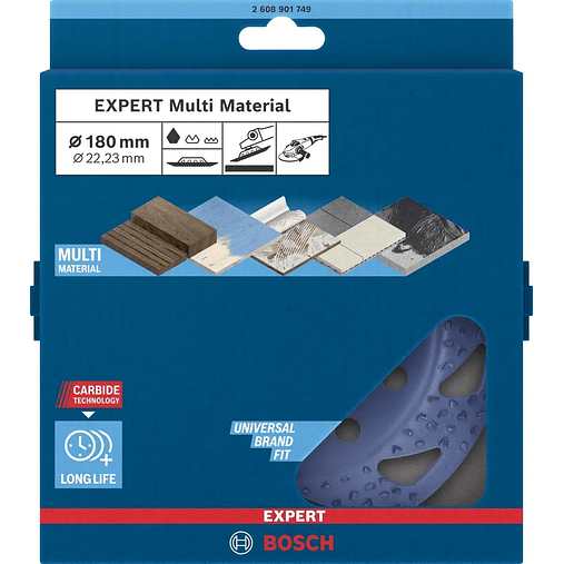 Cabeça de rebarbadora Ø180mm em carboneto EXPERT Multi Material BOSCH 3
